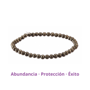 pulsera de pirita de beads de 4mm