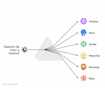 Frecuencias, colores de loc chakras y correspondencia