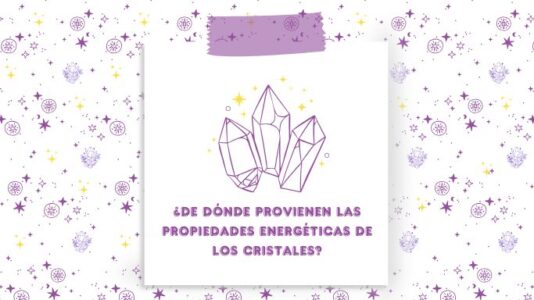 Banner con cristales ilustrados: ¿De dónde provienen las propiedades energéticas de los cristales?