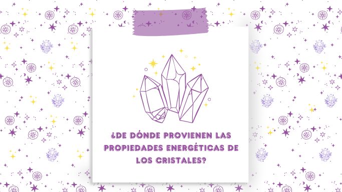 Banner con cristales ilustrados: ¿De dónde provienen las propiedades energéticas de los cristales?