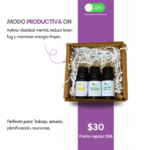 Modo Productiva ON — Kit de 3 Aceites Esenciales para Enfoque y Buen Ánimo