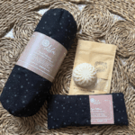 Kit Rollito Cervical + Almohadita de Ojos + Flor de Jabón